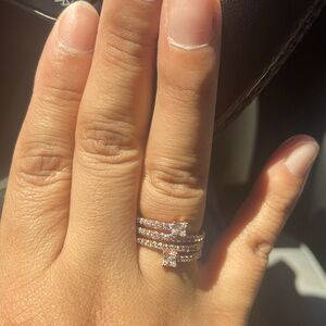 Pandora Triple Spiral Ring